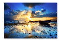 Mirror Reflection Of The Sky 28x42 Wall Art Frame And Fabric Panel
