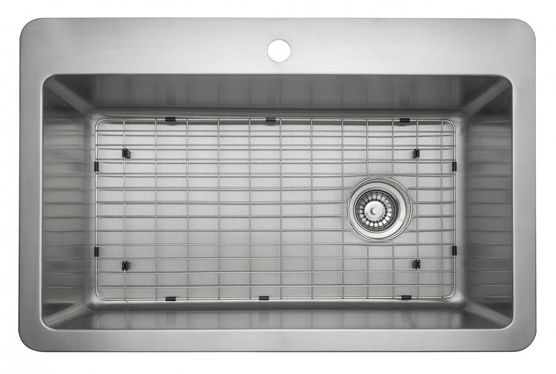 Ancona Valencia Series 33\" Dual Mount Kitchen Sink - AN-3334