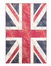 Union Jack Navy Red Area Rug - 5'2