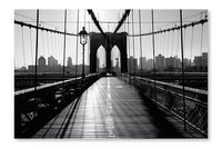 Brooklyn Bridge, Manhattan 24x36 Wall Art Frame And Fabric Panel