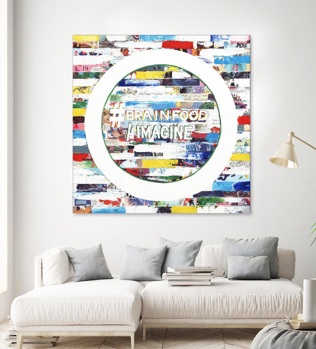 \"Smoke Circus Iv\" Giant Art 54x54 Wall Art