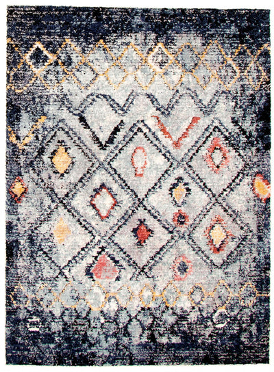 Makondo Classic Blue Area Rug - 6'7" x 9'6"