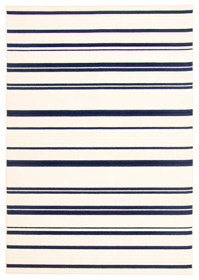 Talya Blue-Ivory 4'7" x 6'7" Area Rug