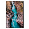 Framed Canvas Wall Art Gushing Waters 24 x 36 Wall Decor