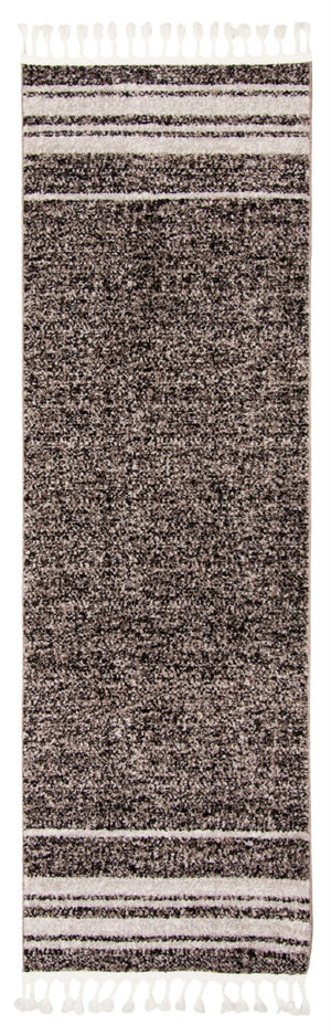 Vera Earth Taupe/Black Area Rug - 2'7