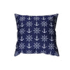 Outdoor Waterproof Cushion Blue Anchor - Set of 2 Cushions