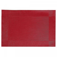 Vinyl Placemat Classic Red - Set of 12