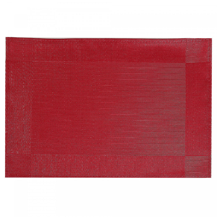 Vinyl Placemat Classic Red - Set of 12
