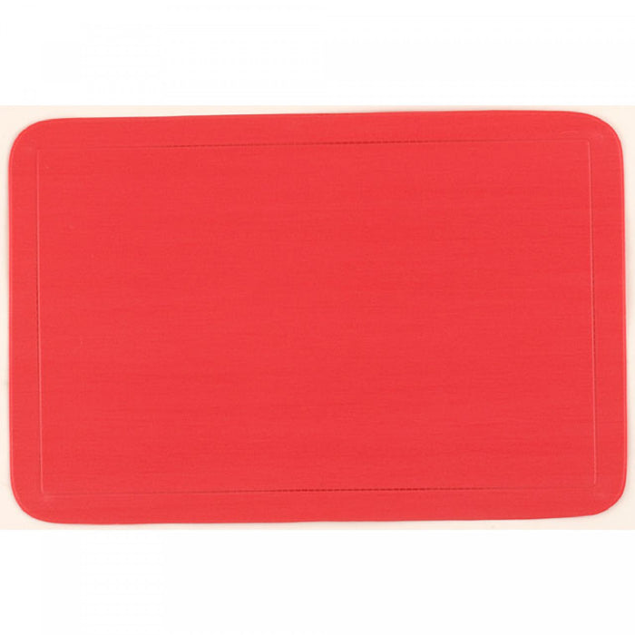 Plastic Placemat Red - Set of 12