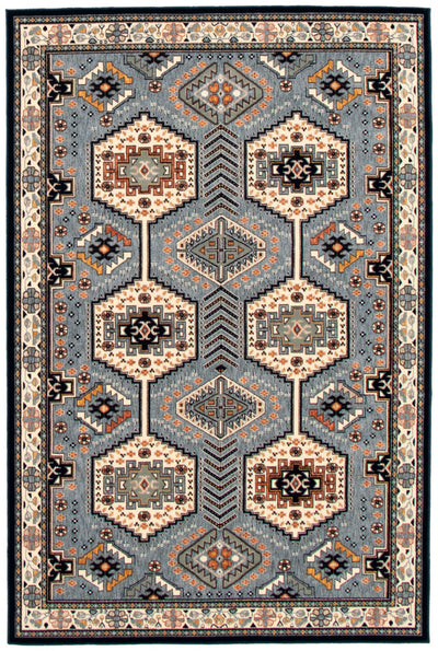 Enola Grey-Ivory Area Rug - 7'10" x 10'2"