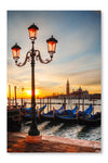 Gondolas Floating In The Grand Canal 16x24 Wall Art Frame And Fabric Panel