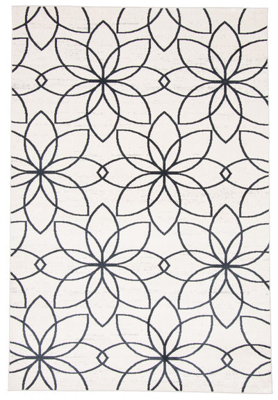 Terali Ivory Machine Washable Area Rug - 3'0" x 5'0"