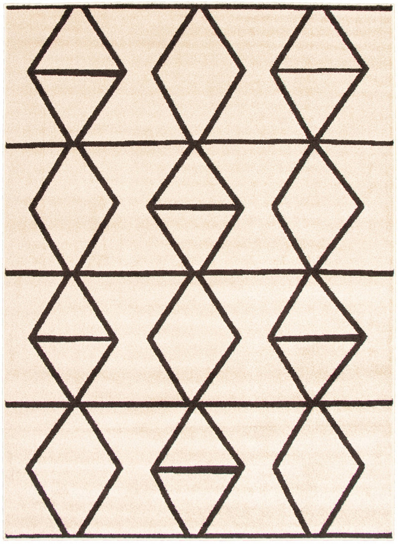Anandi Ivory-Brown Area Rug - 5'3" x 7'3"