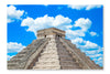 Kukulkan Pyramid In Mexico 28x42 Wall Art Frame And Fabric Panel