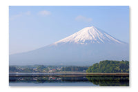 Mountain Fuji And Achi Lake 16x24 Wall Art Frame And Fabric Panel