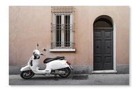 Typical Italian Motorcycle 28x42 Wall Art Frame And Fabric Panel