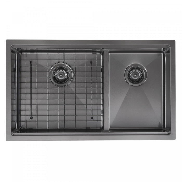 Ancona 32\" 60/40 Undermount Kitchen Sink - AN-3358