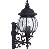 Classico 4-Light Black Outdoor Wall Light I
