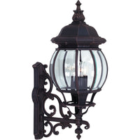 Classico 4-Light Black Outdoor Wall Light I 
