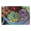 Plastic Placemat Potted Succulents - Set of 12