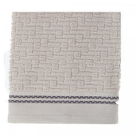 Luxury Stitch Wash Cloth 12 x 12 Taupe - Set of 6 Towels