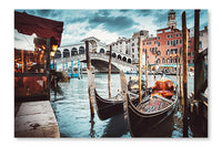 Rialto Bridge View 16x24 Wall Art Frame And Fabric Panel