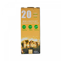20 Lt Indoor Mini Light Set Clear Bulbs - Set of 2 Christmas Lights