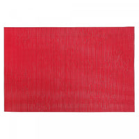 Vinyl Placemat Snowflakes Red - Set of 12