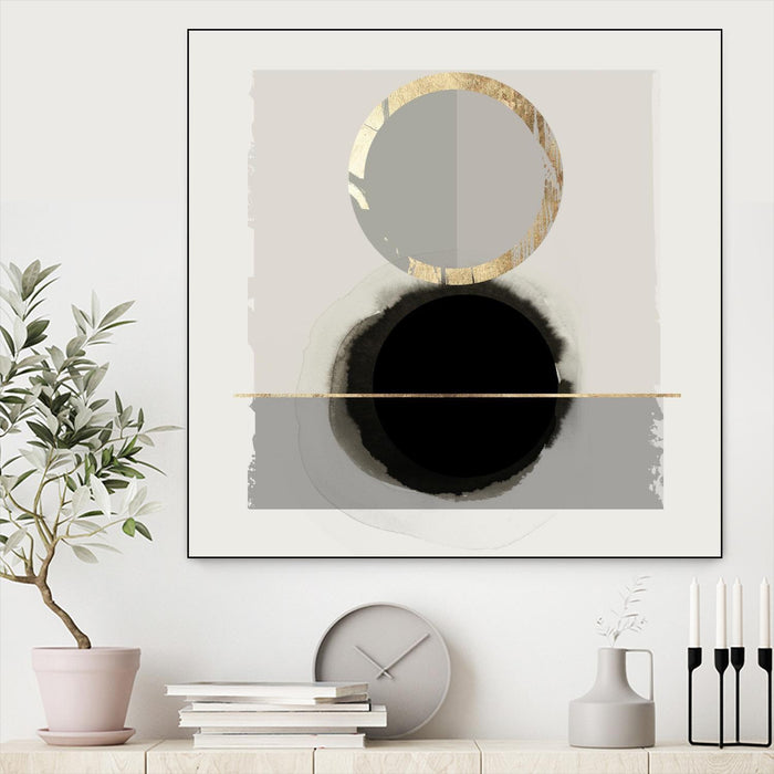 \"Dream Life Inspired I\" Canvas Framed Black 20x20 Wall Art