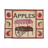 Tapestry Unbacked Placemat Apples - Set of 12