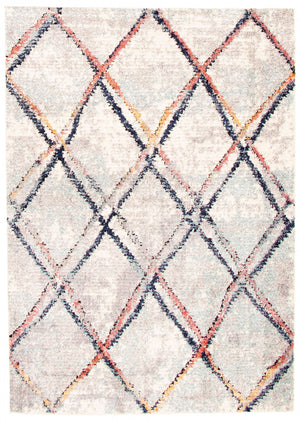 Makondo Abstract Ivory Area Rug - 5'3