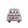 MDF Wall Hanger Truck with Gnomes - Welcome Wall Decor