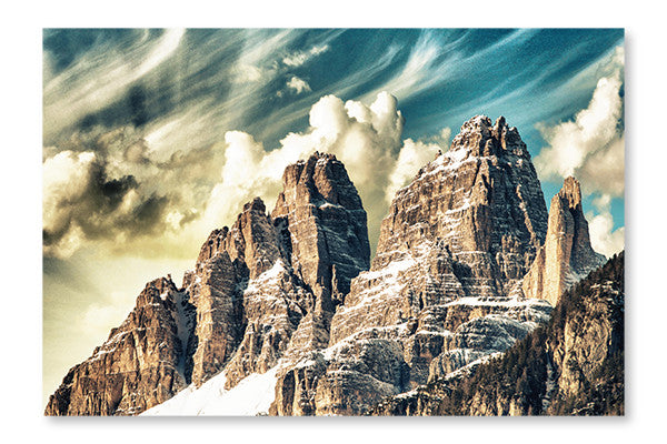 High Peaks Of Dolomites 16x24 Wall Art Frame And Fabric Panel