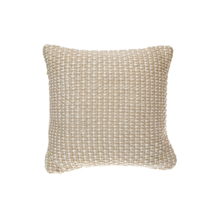 Microfibre Handloom Cushion Taupe - Set of 2