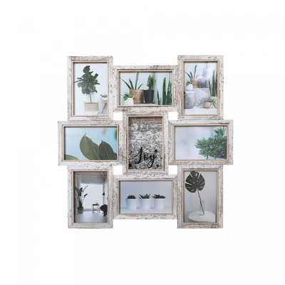 MDF Collage Frame with Sequin 9 - 4x6 Frames|9 cadres photo collage avec paillettes, en panneaux de fibres à densité moyenne - cadres de 4 x 6