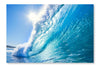 Blue Ocean Wave 24x36 Wall Art Frame And Fabric Panel