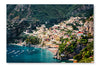 Amazing Amalfi Coast 24x36 Wall Art Frame And Fabric Panel