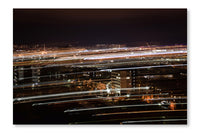 Long Exposure Of Cityscape 16x24 Wall Art Frame And Fabric Panel