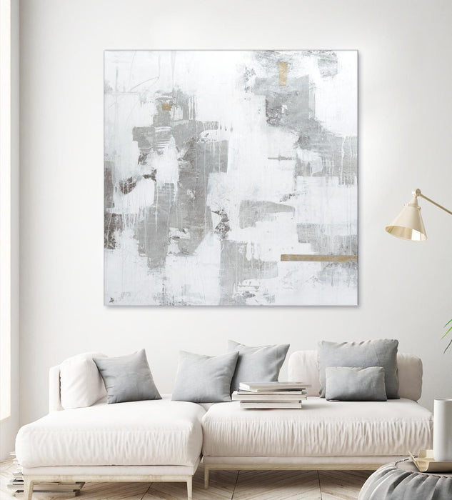 \"Haloed In Metallic Ii\" Giant Art 54x54 Wall Art