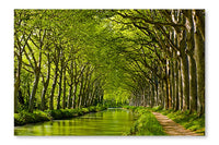 Spring Look On Canal Du Midi 16x24 Wall Art Frame And Fabric Panel