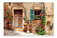 Old Charming Streets, Spain 28x42 Wall Art Frame And Fabric Panel