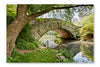 Bridge In Central Park 28x42 Wall Art Frame And Fabric Panel