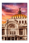 Palace Of Fine Arts In Mexico City 28x42 Wall Art Frame And Fabric Panel