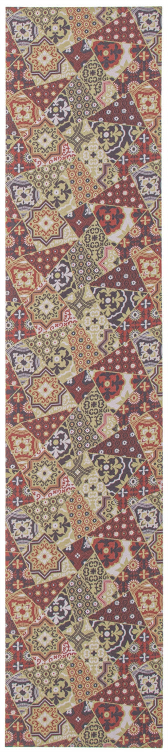 Bellezza Red / Green 2'2" x 26'0" Area Rug