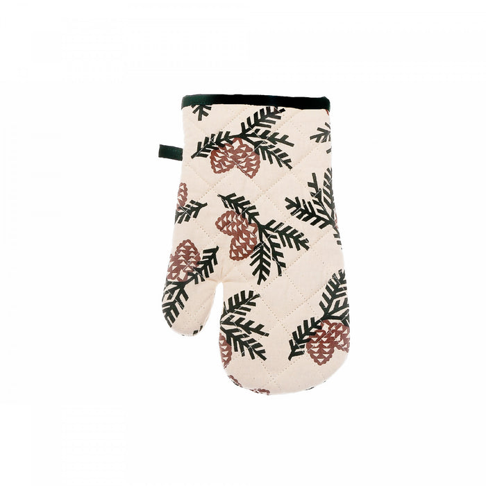 Cotton Oven Mitt Pinecone Kitchen Linen