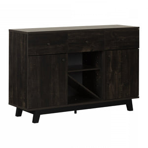 Bellami Buffet with Wine Storage - Rubbed Black 