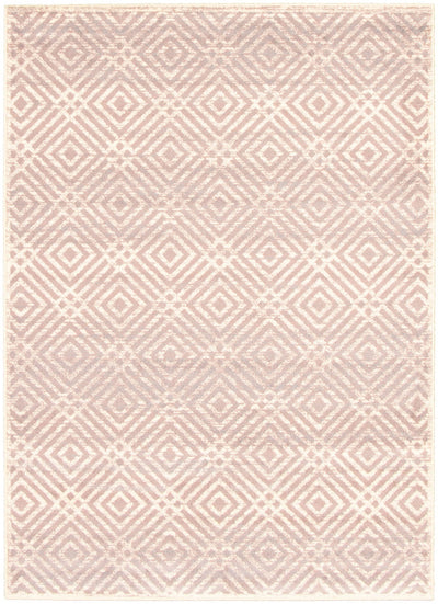 Electra Silver-Rose Area Rug - 5'3" x 7'3"