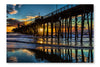 Oceanside Pier At Sunset 24x36 Wall Art Frame And Fabric Panel