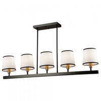 Coco 5-Light Black Gold Ceiling Light
