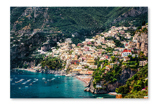 Amazing Amalfi Coast 28x42 Wall Art Frame And Fabric Panel